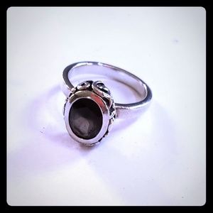 Silpada Sterling Silver Brown Topaz Ring size 8